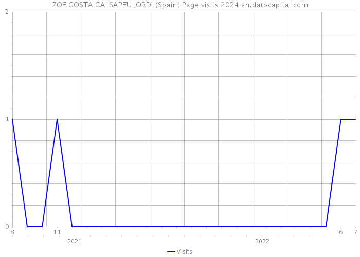 ZOE COSTA CALSAPEU JORDI (Spain) Page visits 2024 