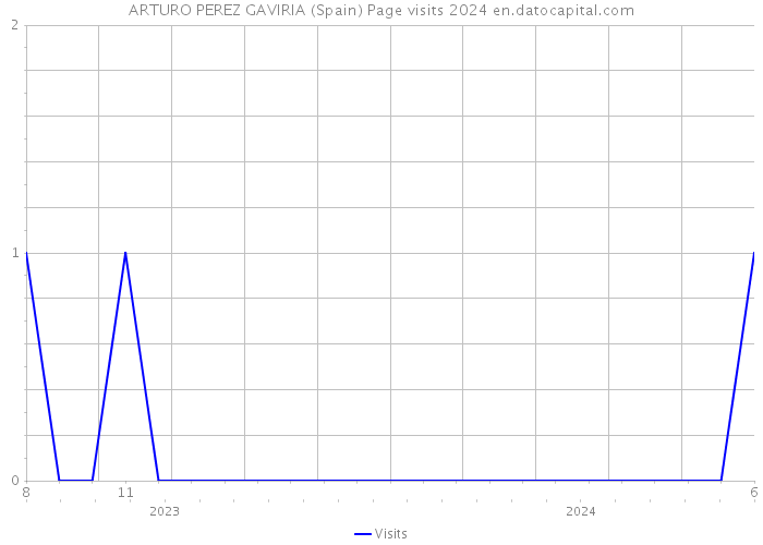 ARTURO PEREZ GAVIRIA (Spain) Page visits 2024 