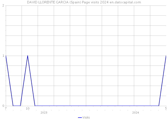 DAVID LLORENTE GARCIA (Spain) Page visits 2024 