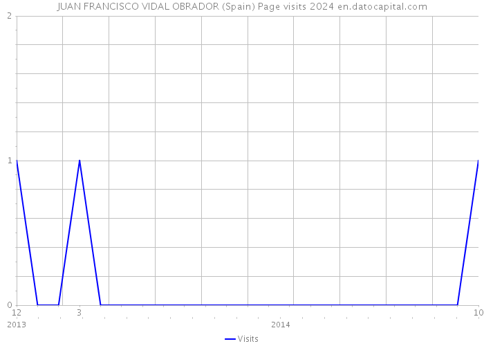 JUAN FRANCISCO VIDAL OBRADOR (Spain) Page visits 2024 