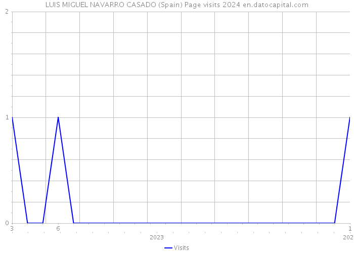 LUIS MIGUEL NAVARRO CASADO (Spain) Page visits 2024 