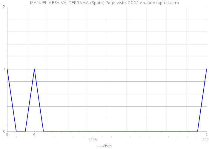 MANUEL MESA VALDERRAMA (Spain) Page visits 2024 