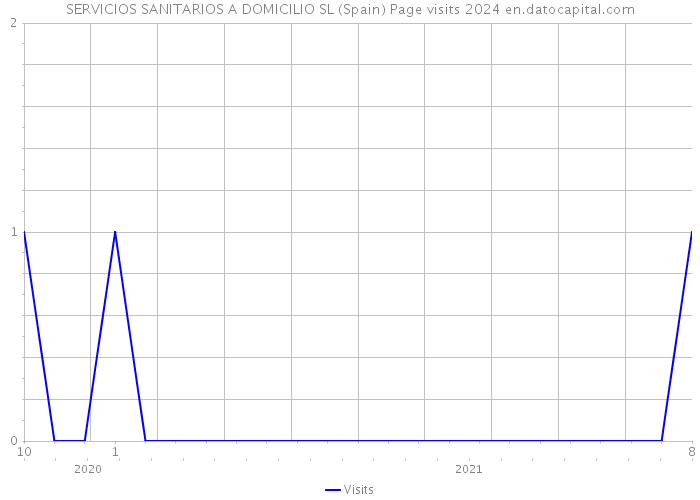 SERVICIOS SANITARIOS A DOMICILIO SL (Spain) Page visits 2024 