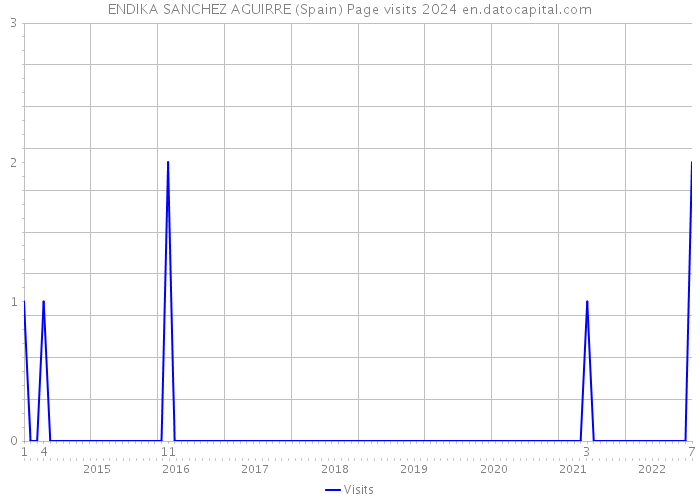 ENDIKA SANCHEZ AGUIRRE (Spain) Page visits 2024 