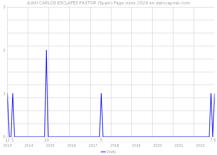 JUAN CARLOS ESCLAPES PASTOR (Spain) Page visits 2024 