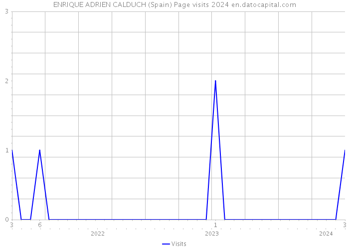 ENRIQUE ADRIEN CALDUCH (Spain) Page visits 2024 