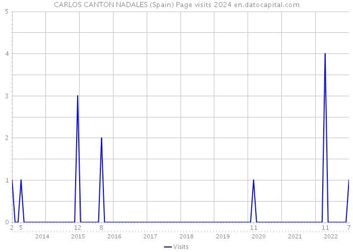CARLOS CANTON NADALES (Spain) Page visits 2024 