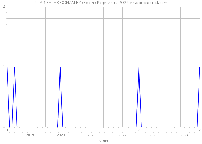 PILAR SALAS GONZALEZ (Spain) Page visits 2024 