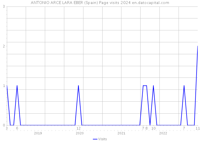 ANTONIO ARCE LARA EBER (Spain) Page visits 2024 