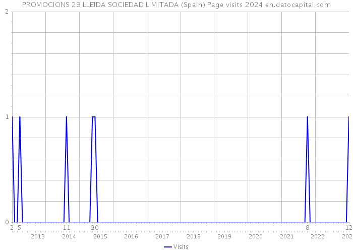 PROMOCIONS 29 LLEIDA SOCIEDAD LIMITADA (Spain) Page visits 2024 