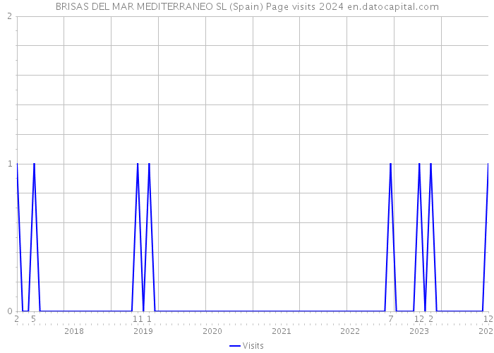 BRISAS DEL MAR MEDITERRANEO SL (Spain) Page visits 2024 