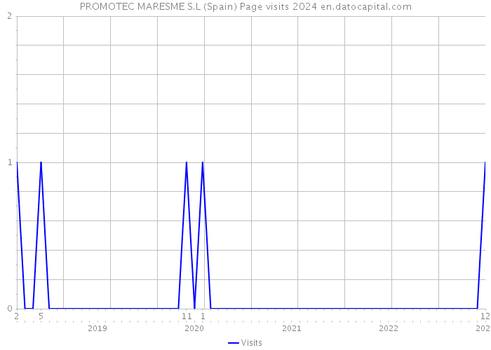 PROMOTEC MARESME S.L (Spain) Page visits 2024 