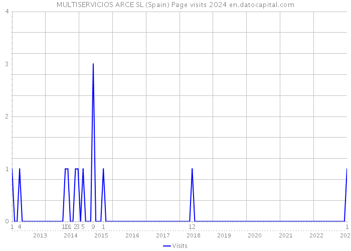 MULTISERVICIOS ARCE SL (Spain) Page visits 2024 