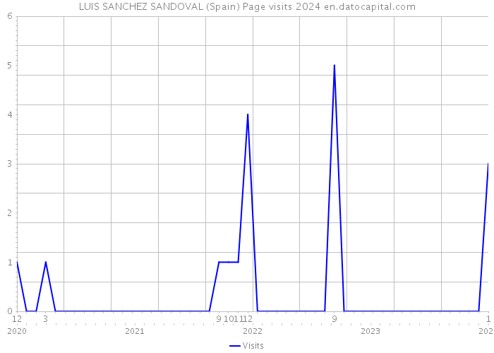 LUIS SANCHEZ SANDOVAL (Spain) Page visits 2024 