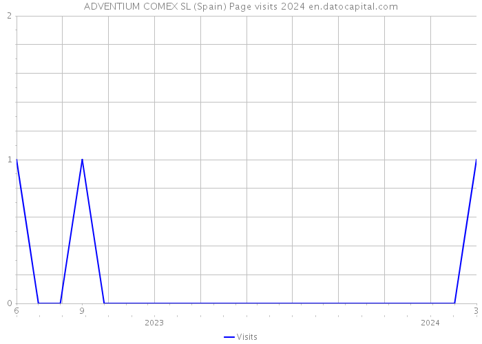 ADVENTIUM COMEX SL (Spain) Page visits 2024 