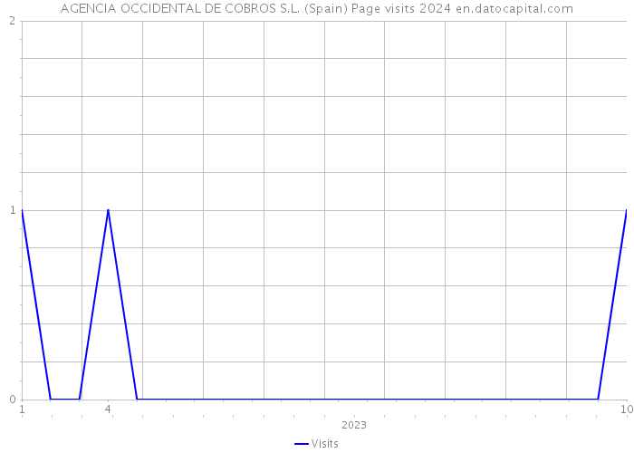 AGENCIA OCCIDENTAL DE COBROS S.L. (Spain) Page visits 2024 