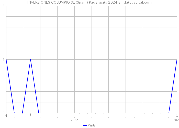 INVERSIONES COLUMPIO SL (Spain) Page visits 2024 