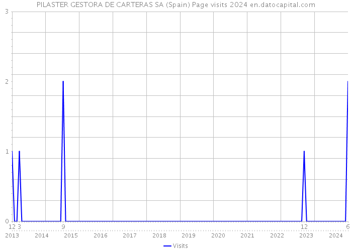 PILASTER GESTORA DE CARTERAS SA (Spain) Page visits 2024 