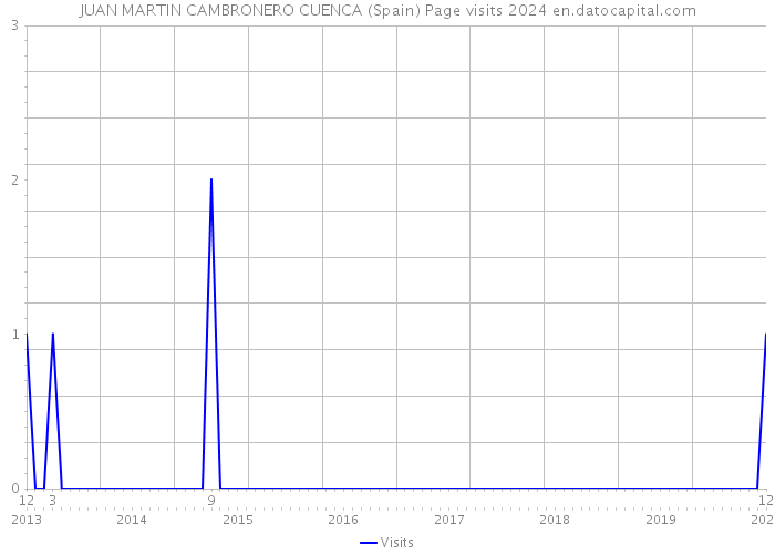 JUAN MARTIN CAMBRONERO CUENCA (Spain) Page visits 2024 