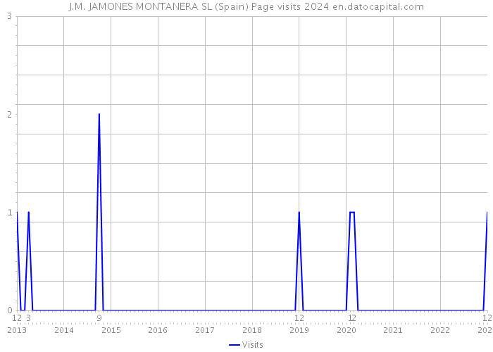 J.M. JAMONES MONTANERA SL (Spain) Page visits 2024 