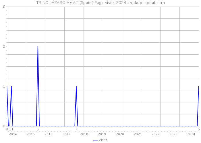 TRINO LÁZARO AMAT (Spain) Page visits 2024 