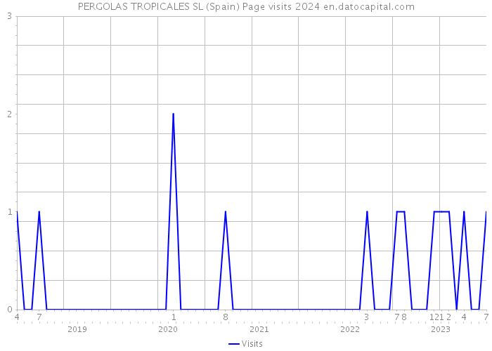 PERGOLAS TROPICALES SL (Spain) Page visits 2024 