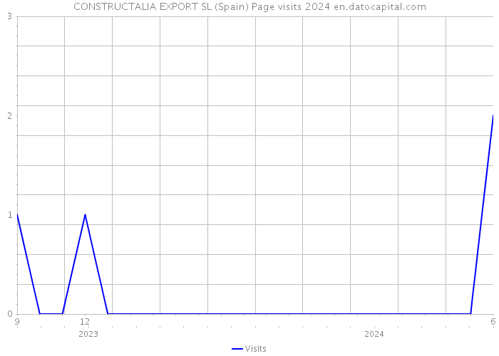 CONSTRUCTALIA EXPORT SL (Spain) Page visits 2024 