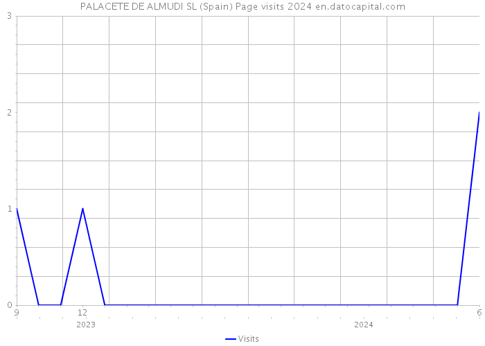PALACETE DE ALMUDI SL (Spain) Page visits 2024 