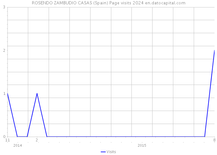 ROSENDO ZAMBUDIO CASAS (Spain) Page visits 2024 