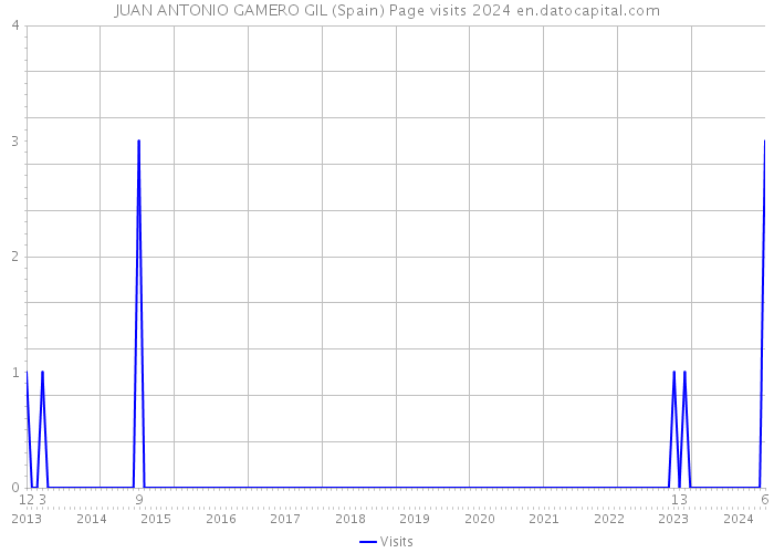 JUAN ANTONIO GAMERO GIL (Spain) Page visits 2024 