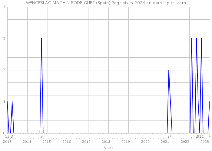 WENCESLAO MACHIN RODRIGUEZ (Spain) Page visits 2024 