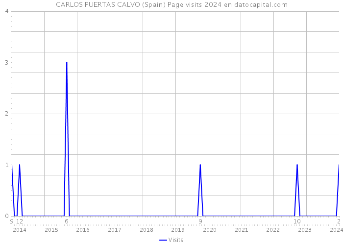 CARLOS PUERTAS CALVO (Spain) Page visits 2024 