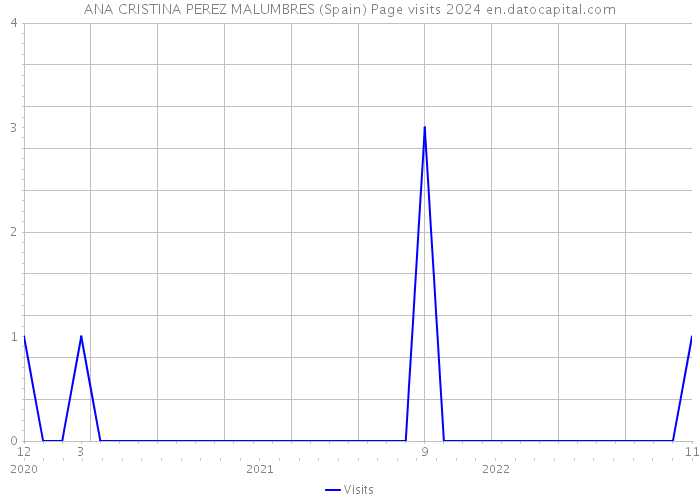 ANA CRISTINA PEREZ MALUMBRES (Spain) Page visits 2024 