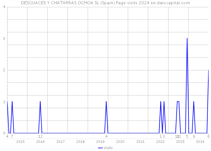 DESGUACES Y CHATARRAS OCHOA SL (Spain) Page visits 2024 