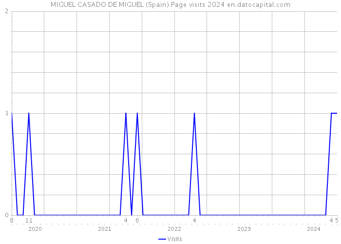 MIGUEL CASADO DE MIGUEL (Spain) Page visits 2024 