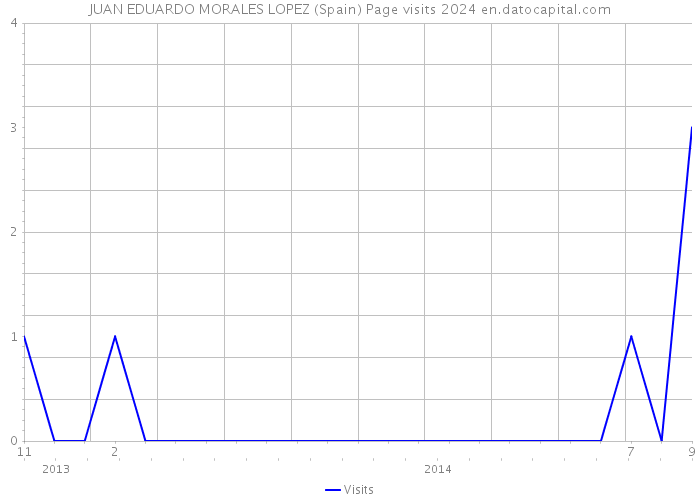 JUAN EDUARDO MORALES LOPEZ (Spain) Page visits 2024 