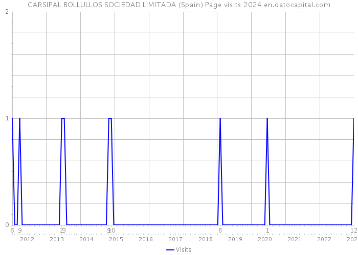 CARSIPAL BOLLULLOS SOCIEDAD LIMITADA (Spain) Page visits 2024 