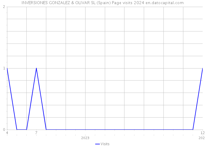 INVERSIONES GONZALEZ & OLIVAR SL (Spain) Page visits 2024 