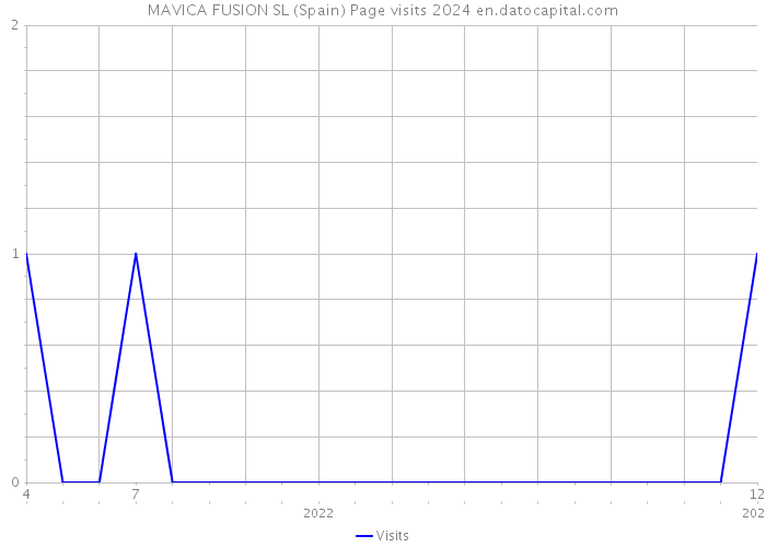MAVICA FUSION SL (Spain) Page visits 2024 