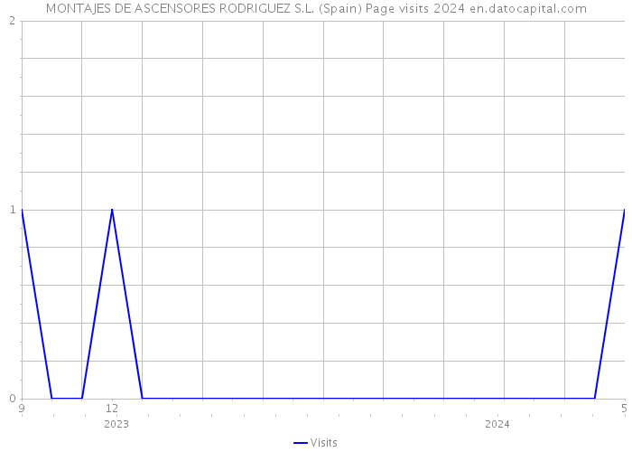 MONTAJES DE ASCENSORES RODRIGUEZ S.L. (Spain) Page visits 2024 