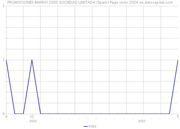 PROMOCIONES BARRIO 2005 SOCIEDAD LIMITADA (Spain) Page visits 2024 