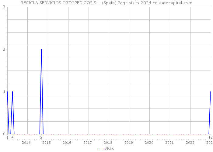 RECICLA SERVICIOS ORTOPEDICOS S.L. (Spain) Page visits 2024 