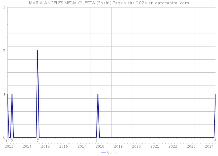 MARIA ANGELES MENA CUESTA (Spain) Page visits 2024 