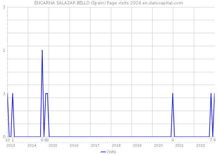ENCARNA SALAZAR BELLO (Spain) Page visits 2024 