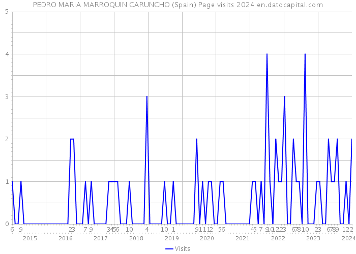 PEDRO MARIA MARROQUIN CARUNCHO (Spain) Page visits 2024 