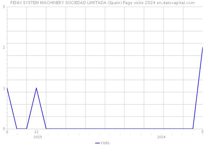 FENIX SYSTEM MACHINERY SOCIEDAD LIMITADA (Spain) Page visits 2024 