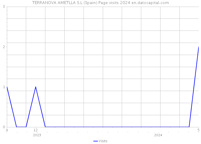 TERRANOVA AMETLLA S.L (Spain) Page visits 2024 