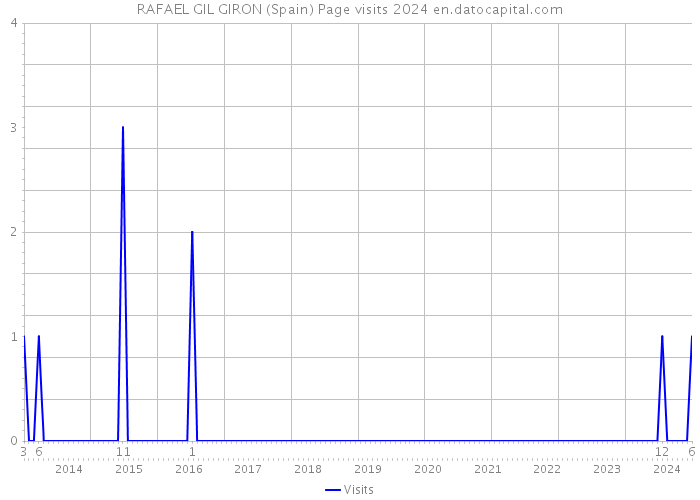 RAFAEL GIL GIRON (Spain) Page visits 2024 
