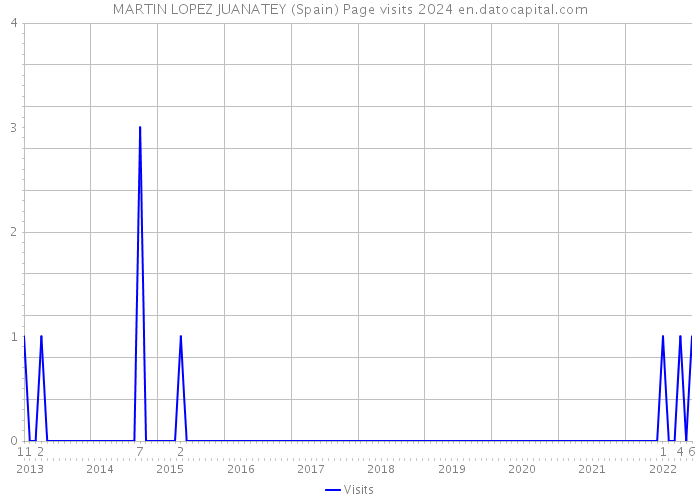 MARTIN LOPEZ JUANATEY (Spain) Page visits 2024 