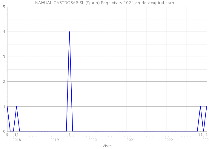 NAHUAL GASTROBAR SL (Spain) Page visits 2024 